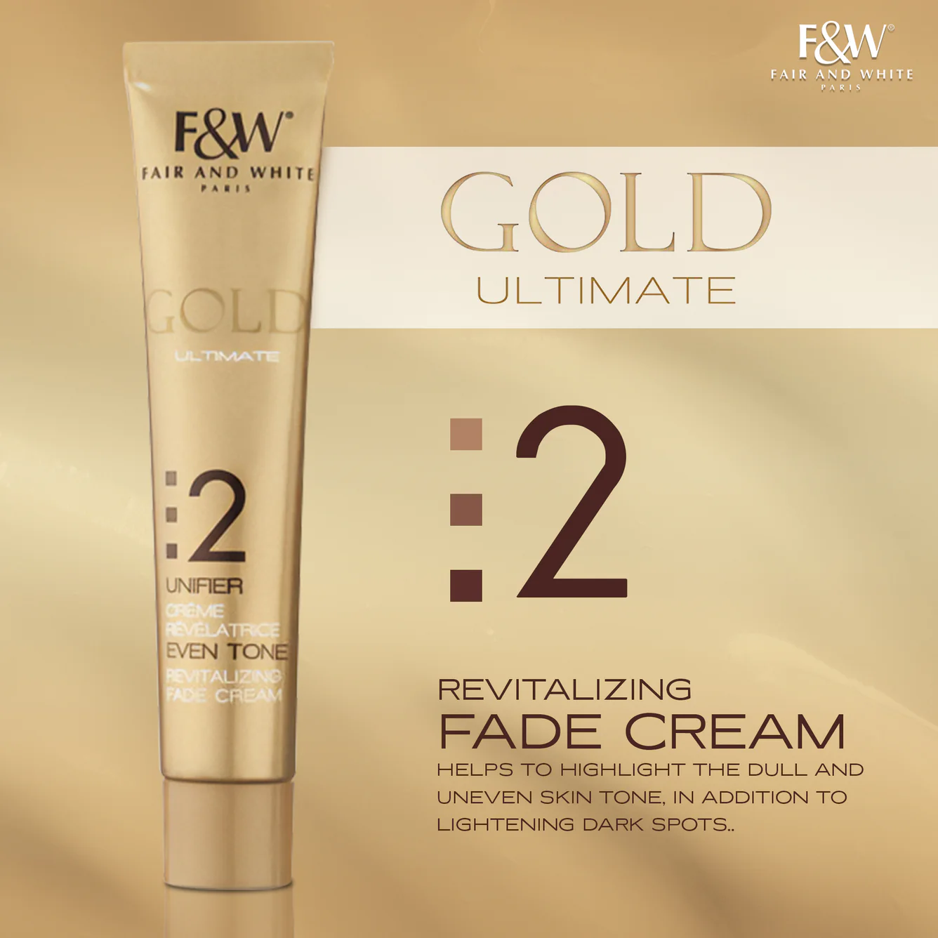 F&W Gold Radiance Fade Cream (50ml) - Image 5