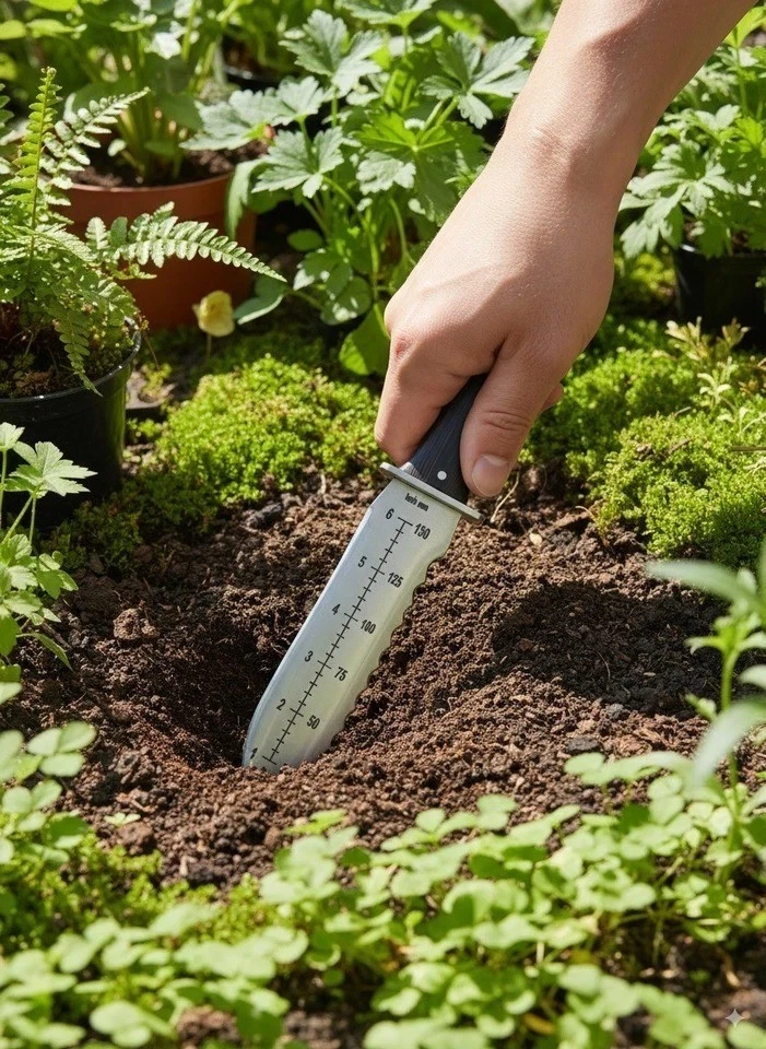 Garden Edge Hori Hori Garden Knife Multipurpose Gardening Black Knife Gardening Tool - Image 4