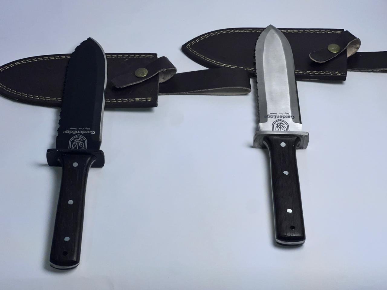 Garden Edge Hori Hori Garden Knife Multipurpose Gardening Black Knife Gardening Tool - Image 3