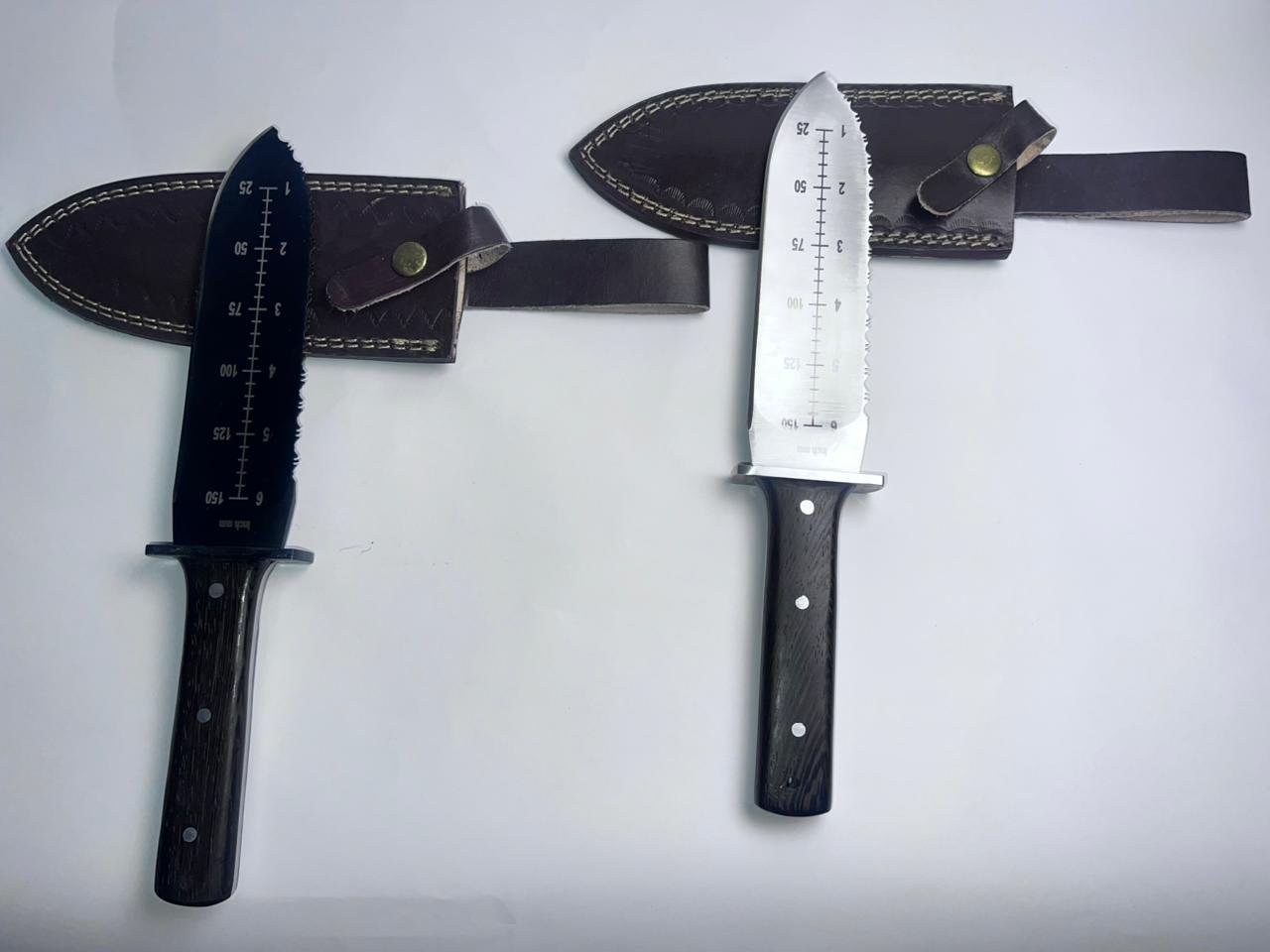 Garden Edge Hori Hori Garden Knife Multipurpose Gardening Black Knife Gardening Tool - Image 2