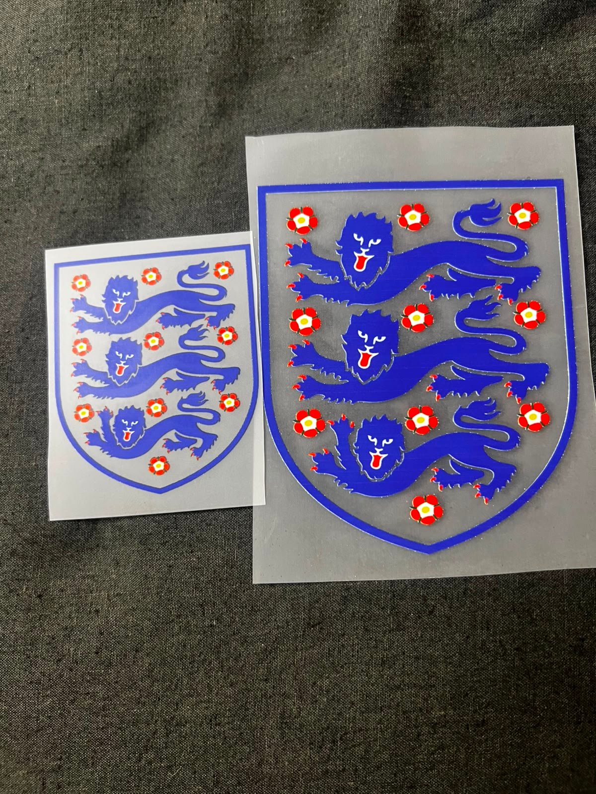 3x England National Team Crest Heat Transfer Patches Iron On Sticker For Footbal - Image 2